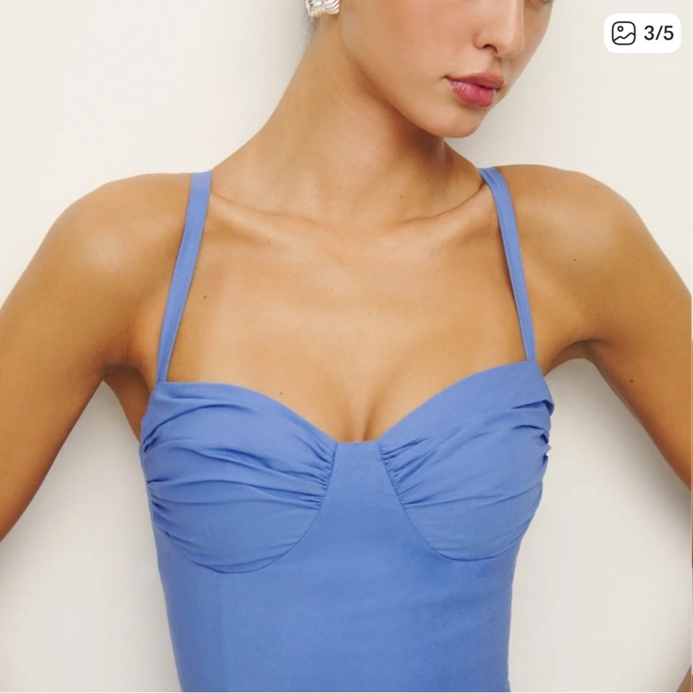 Reformation Stormi Dress - Blue
